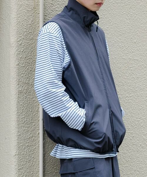 SENSE OF PLACE by URBAN RESEARCH / センスオブプレイス バイ アーバンリサーチ その他アウター | Uiscel　リップストップスタンドカラーベスト | 詳細3