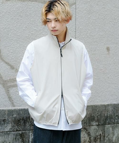 SENSE OF PLACE by URBAN RESEARCH / センスオブプレイス バイ アーバンリサーチ その他アウター | Uiscel　リップストップスタンドカラーベスト | 詳細14