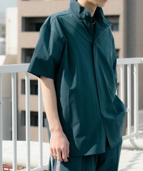 SENSE OF PLACE by URBAN RESEARCH / センスオブプレイス バイ アーバンリサーチ シャツ・ブラウス | Uiscel　4wayストレッチサイドジップルーズシャツ | 詳細10