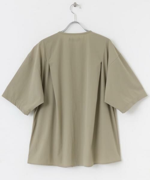 SENSE OF PLACE by URBAN RESEARCH / センスオブプレイス バイ アーバンリサーチ シャツ・ブラウス | Uiscel 4WAYストレッチタックノーカラーシャツ5分袖 | 詳細19