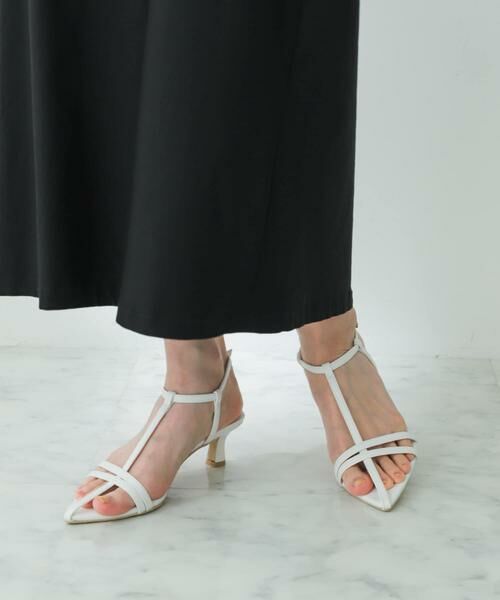 SENSE OF PLACE by URBAN RESEARCH / センスオブプレイス バイ アーバンリサーチ サンダル | ポインテッドナローストラップサンダル | 詳細1