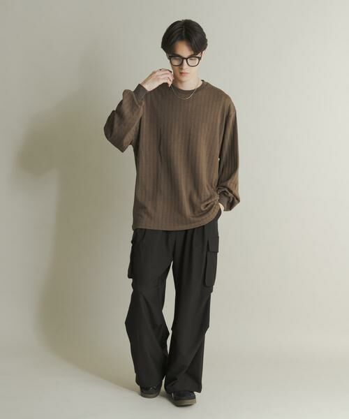 SENSE OF PLACE by URBAN RESEARCH / センスオブプレイス バイ アーバンリサーチ Tシャツ | ライトワッフルクルーネックロングTシャツ | 詳細5