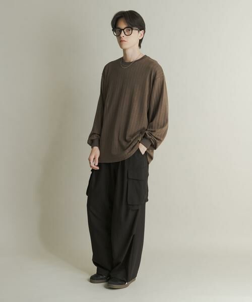 SENSE OF PLACE by URBAN RESEARCH / センスオブプレイス バイ アーバンリサーチ Tシャツ | ライトワッフルクルーネックロングTシャツ | 詳細6