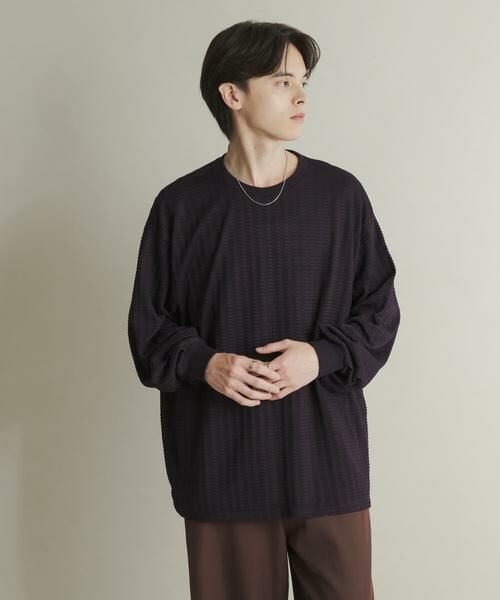 SENSE OF PLACE by URBAN RESEARCH / センスオブプレイス バイ アーバンリサーチ Tシャツ | ライトワッフルクルーネックロングTシャツ | 詳細9