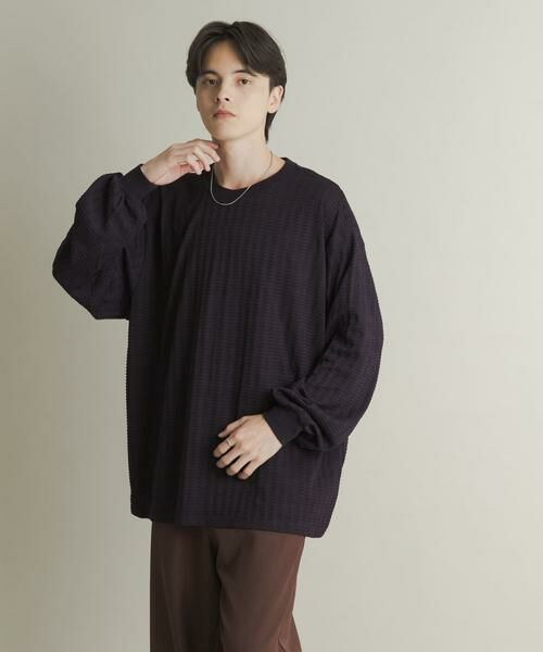 SENSE OF PLACE by URBAN RESEARCH / センスオブプレイス バイ アーバンリサーチ Tシャツ | ライトワッフルクルーネックロングTシャツ | 詳細10