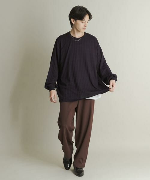 SENSE OF PLACE by URBAN RESEARCH / センスオブプレイス バイ アーバンリサーチ Tシャツ | ライトワッフルクルーネックロングTシャツ | 詳細14