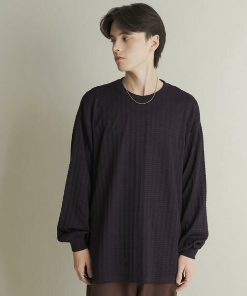 SENSE OF PLACE by URBAN RESEARCH / センスオブプレイス バイ アーバンリサーチ Tシャツ | ライトワッフルクルーネックロングTシャツ | 詳細16