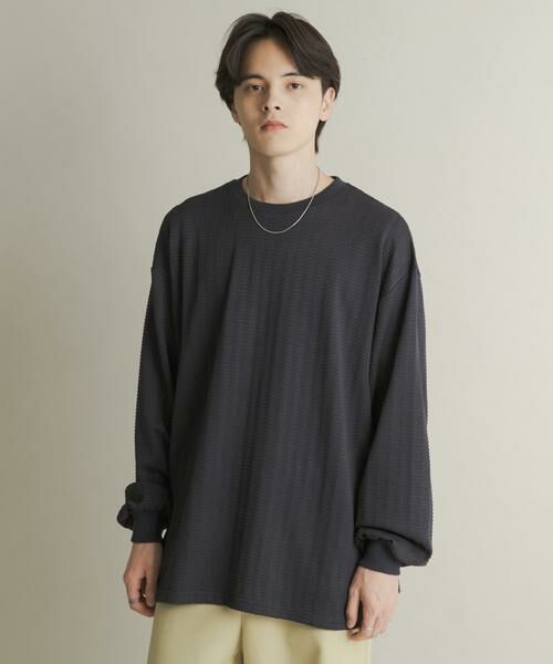 SENSE OF PLACE by URBAN RESEARCH / センスオブプレイス バイ アーバンリサーチ Tシャツ | ライトワッフルクルーネックロングTシャツ | 詳細21