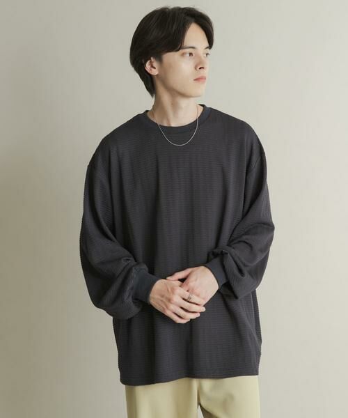 SENSE OF PLACE by URBAN RESEARCH / センスオブプレイス バイ アーバンリサーチ Tシャツ | ライトワッフルクルーネックロングTシャツ | 詳細22