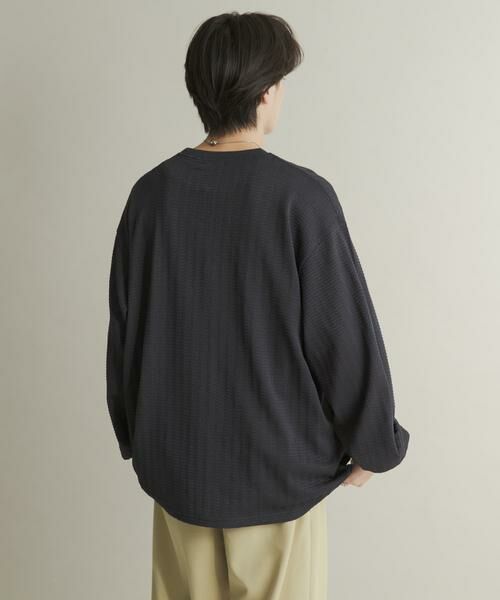 SENSE OF PLACE by URBAN RESEARCH / センスオブプレイス バイ アーバンリサーチ Tシャツ | ライトワッフルクルーネックロングTシャツ | 詳細25