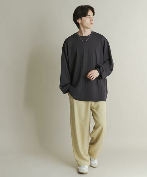 SENSE OF PLACE by URBAN RESEARCH / センスオブプレイス バイ アーバンリサーチ Tシャツ | ライトワッフルクルーネックロングTシャツ | 詳細26