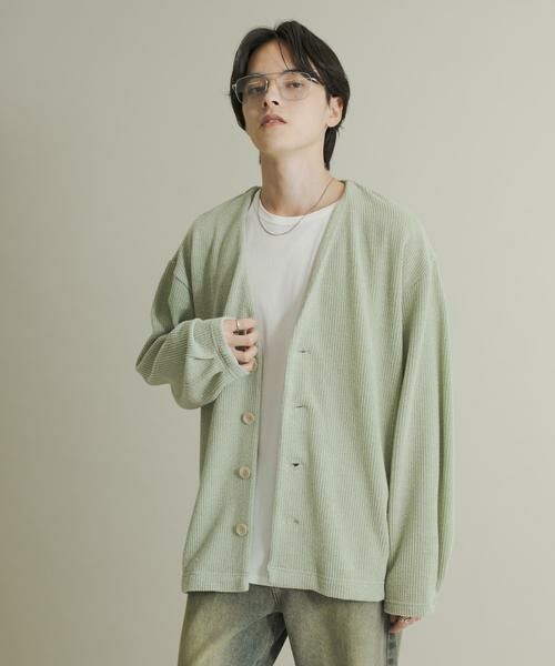 SENSE OF PLACE by URBAN RESEARCH / センスオブプレイス バイ アーバンリサーチ カーディガン・ボレロ | ウールタッチジャージカーディガン | 詳細1
