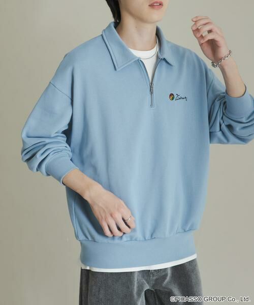 SENSE OF PLACE by URBAN RESEARCH / センスオブプレイス バイ アーバンリサーチ スウェット | PICASSO ハーフジップスウェット | 詳細1