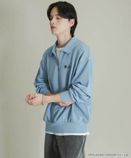 SENSE OF PLACE by URBAN RESEARCH / センスオブプレイス バイ アーバンリサーチ スウェット | PICASSO ハーフジップスウェット | 詳細4