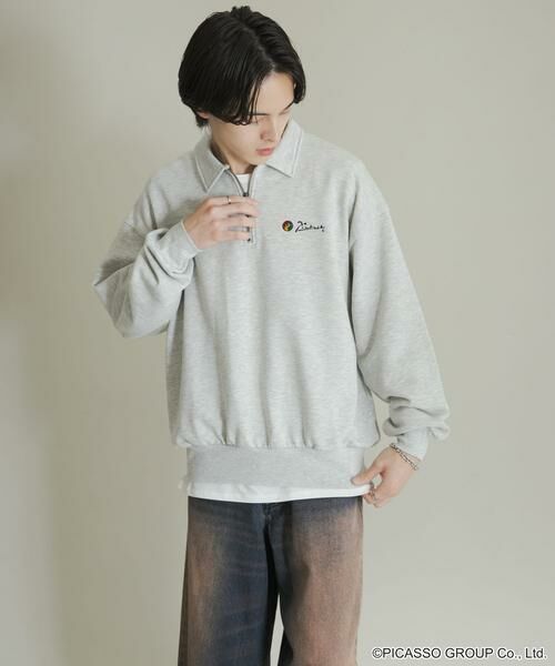 SENSE OF PLACE by URBAN RESEARCH / センスオブプレイス バイ アーバンリサーチ スウェット | PICASSO ハーフジップスウェット | 詳細30