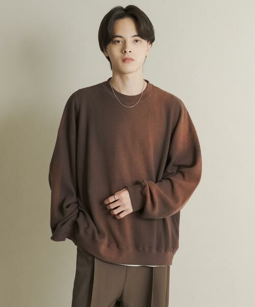SENSE OF PLACE by URBAN RESEARCH / センスオブプレイス バイ アーバンリサーチ スウェット | フェードワッフルバルーンスウェット | 詳細5