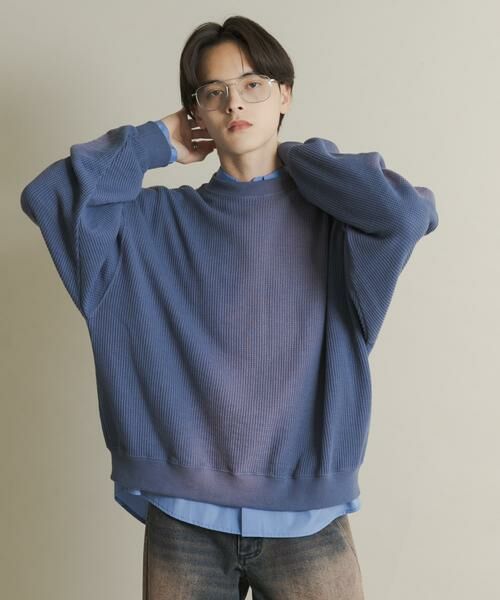 SENSE OF PLACE by URBAN RESEARCH / センスオブプレイス バイ アーバンリサーチ スウェット | フェードワッフルバルーンスウェット | 詳細11