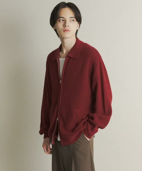 SENSE OF PLACE by URBAN RESEARCH / センスオブプレイス バイ アーバンリサーチ ニット・セーター | ダブルジップニットカーディガン | 詳細1