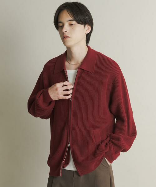 SENSE OF PLACE by URBAN RESEARCH / センスオブプレイス バイ アーバンリサーチ ニット・セーター | ダブルジップニットカーディガン | 詳細3