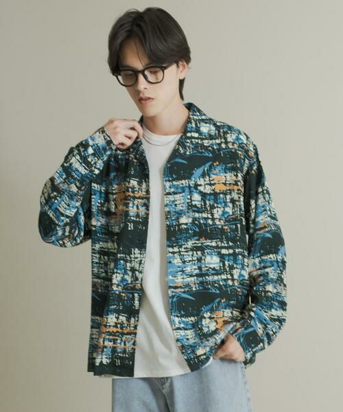 SENSE OF PLACE by URBAN RESEARCH / センスオブプレイス バイ アーバンリサーチ シャツ・ブラウス | アソートパターンオープンカラーロングスリーブシャツ | 詳細2