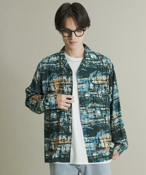 SENSE OF PLACE by URBAN RESEARCH / センスオブプレイス バイ アーバンリサーチ シャツ・ブラウス | アソートパターンオープンカラーロングスリーブシャツ | 詳細3