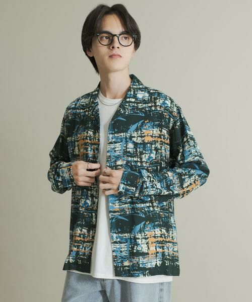 SENSE OF PLACE by URBAN RESEARCH / センスオブプレイス バイ アーバンリサーチ シャツ・ブラウス | アソートパターンオープンカラーロングスリーブシャツ | 詳細4