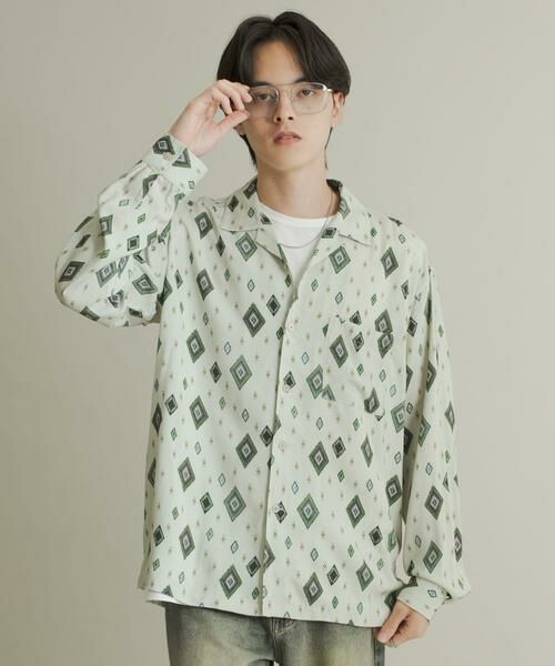 SENSE OF PLACE by URBAN RESEARCH / センスオブプレイス バイ アーバンリサーチ シャツ・ブラウス | アソートパターンオープンカラーロングスリーブシャツ | 詳細29