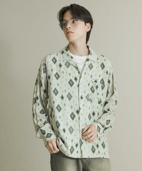 SENSE OF PLACE by URBAN RESEARCH / センスオブプレイス バイ アーバンリサーチ シャツ・ブラウス | アソートパターンオープンカラーロングスリーブシャツ | 詳細30