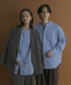 SENSE OF PLACE by URBAN RESEARCH / センスオブプレイス バイ アーバンリサーチ シャツ・ブラウス | ピーチブロードバンドカラーロングスリーブシャツ