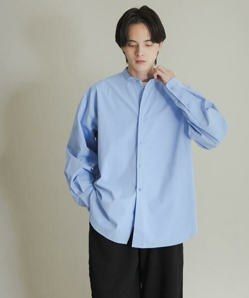 SENSE OF PLACE by URBAN RESEARCH / センスオブプレイス バイ アーバンリサーチ シャツ・ブラウス | ピーチブロードバンドカラーロングスリーブシャツ | 詳細10