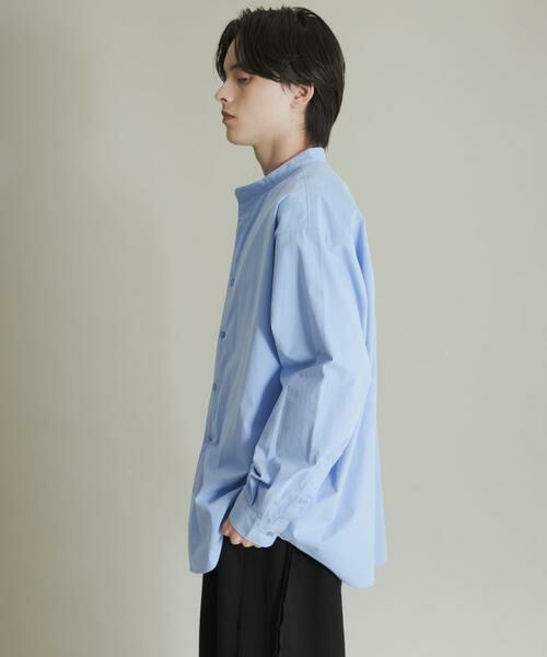 SENSE OF PLACE by URBAN RESEARCH / センスオブプレイス バイ アーバンリサーチ シャツ・ブラウス | ピーチブロードバンドカラーロングスリーブシャツ | 詳細12