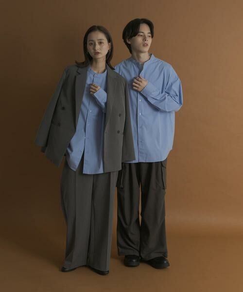 SENSE OF PLACE by URBAN RESEARCH / センスオブプレイス バイ アーバンリサーチ シャツ・ブラウス | ピーチブロードバンドカラーロングスリーブシャツ | 詳細4