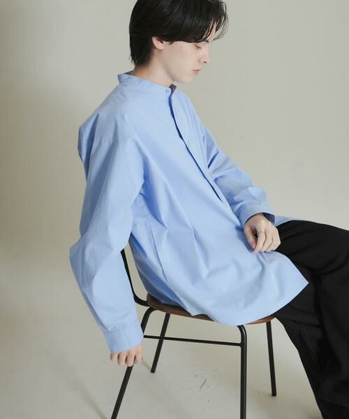 SENSE OF PLACE by URBAN RESEARCH / センスオブプレイス バイ アーバンリサーチ シャツ・ブラウス | ピーチブロードバンドカラーロングスリーブシャツ | 詳細7