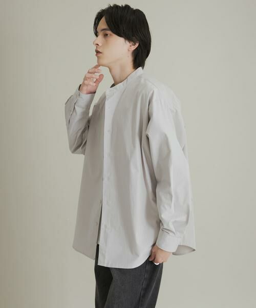 SENSE OF PLACE by URBAN RESEARCH / センスオブプレイス バイ アーバンリサーチ シャツ・ブラウス | ピーチブロードバンドカラーロングスリーブシャツ | 詳細18