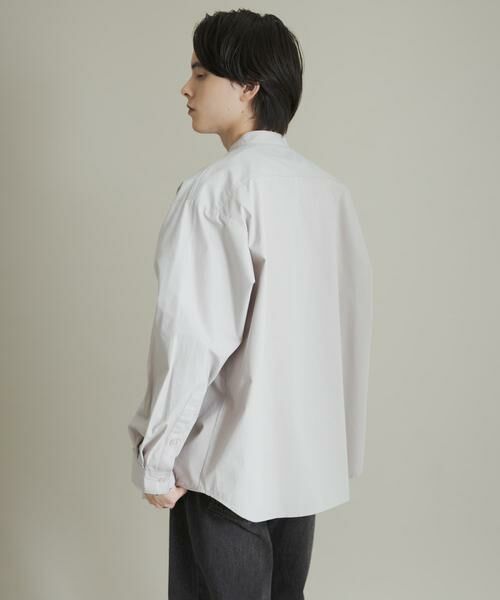 SENSE OF PLACE by URBAN RESEARCH / センスオブプレイス バイ アーバンリサーチ シャツ・ブラウス | ピーチブロードバンドカラーロングスリーブシャツ | 詳細19