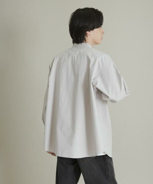 SENSE OF PLACE by URBAN RESEARCH / センスオブプレイス バイ アーバンリサーチ シャツ・ブラウス | ピーチブロードバンドカラーロングスリーブシャツ | 詳細20