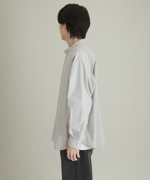 SENSE OF PLACE by URBAN RESEARCH / センスオブプレイス バイ アーバンリサーチ シャツ・ブラウス | ピーチブロードバンドカラーロングスリーブシャツ | 詳細25