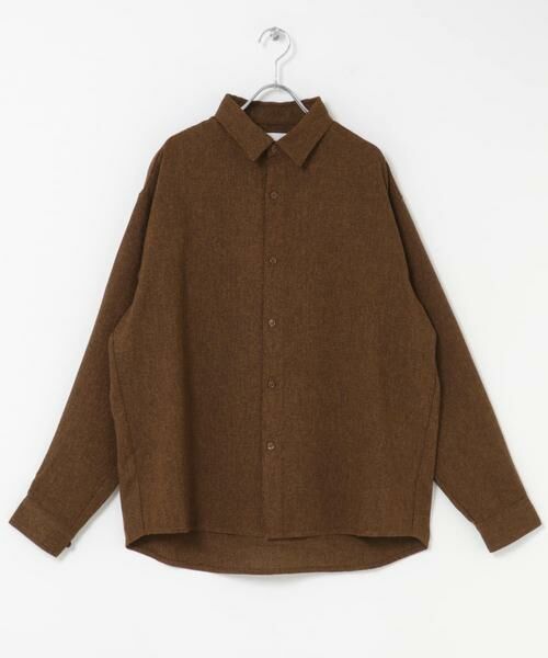 SENSE OF PLACE by URBAN RESEARCH / センスオブプレイス バイ アーバンリサーチ シャツ・ブラウス | ライトツイードレギュラーカラーシャツ | 詳細1