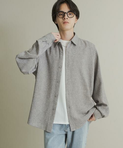 SENSE OF PLACE by URBAN RESEARCH / センスオブプレイス バイ アーバンリサーチ シャツ・ブラウス | ライトツイードレギュラーカラーシャツ | 詳細6