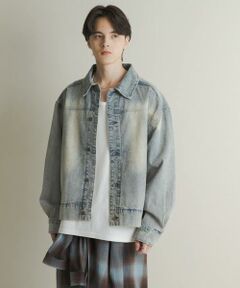 SENSE OF PLACE by URBAN RESEARCH / センスオブプレイス バイ アーバンリサーチ Gジャン・デニムジャケット | ツイストデニムブルゾン
