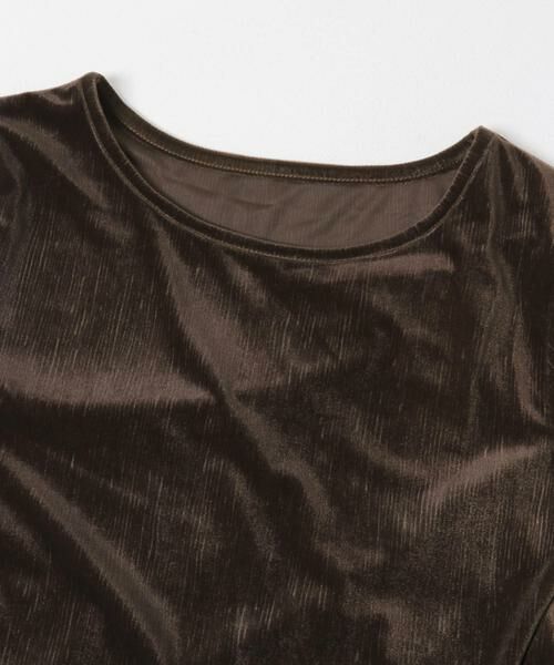 SENSE OF PLACE by URBAN RESEARCH / センスオブプレイス バイ アーバンリサーチ Tシャツ | ギャザースリーブベロアTシャツ | 詳細6