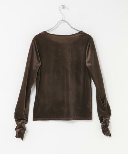 SENSE OF PLACE by URBAN RESEARCH / センスオブプレイス バイ アーバンリサーチ Tシャツ | ギャザースリーブベロアTシャツ | 詳細8