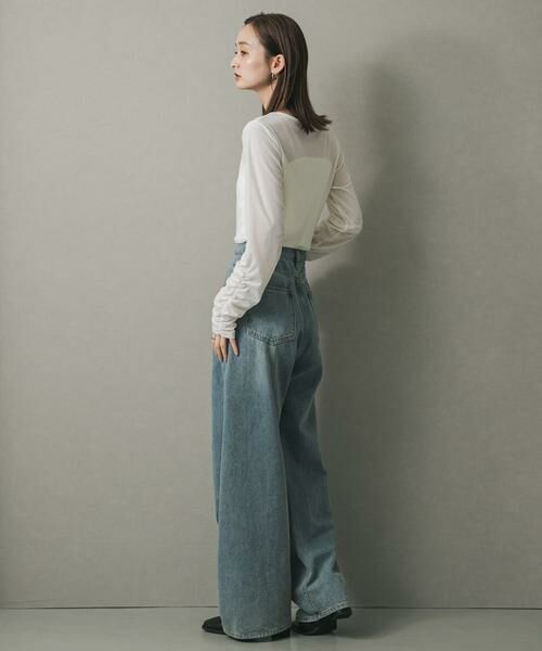 SENSE OF PLACE by URBAN RESEARCH / センスオブプレイス バイ アーバンリサーチ Tシャツ | ギャザースリーブベロアTシャツ | 詳細16