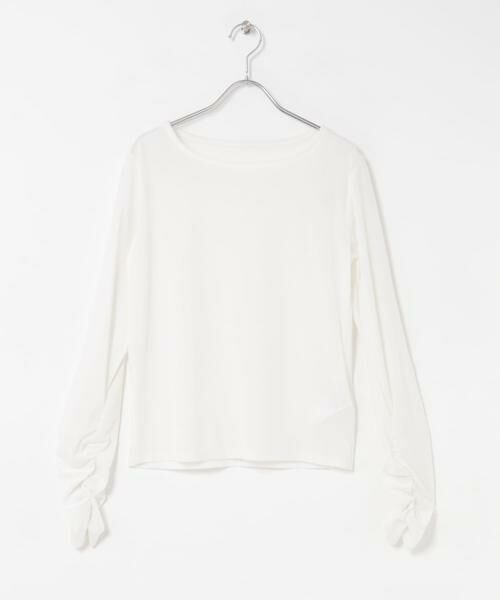 SENSE OF PLACE by URBAN RESEARCH / センスオブプレイス バイ アーバンリサーチ Tシャツ | ギャザースリーブベロアTシャツ | 詳細17