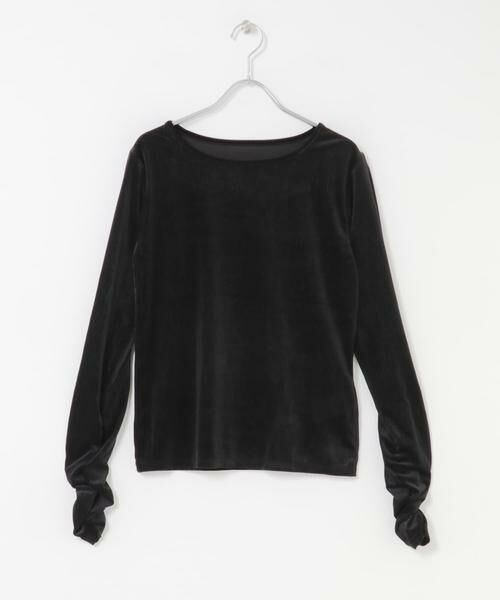 SENSE OF PLACE by URBAN RESEARCH / センスオブプレイス バイ アーバンリサーチ Tシャツ | ギャザースリーブベロアTシャツ | 詳細23