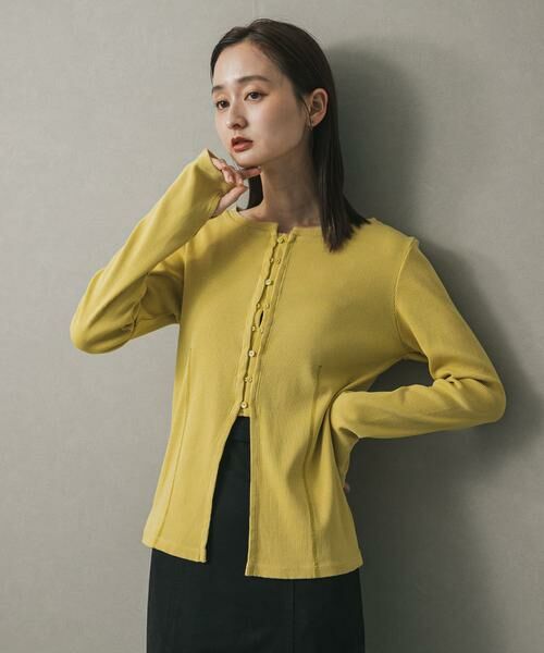 SENSE OF PLACE by URBAN RESEARCH / センスオブプレイス バイ アーバンリサーチ Tシャツ | フロントボタンリブトップ | 詳細1