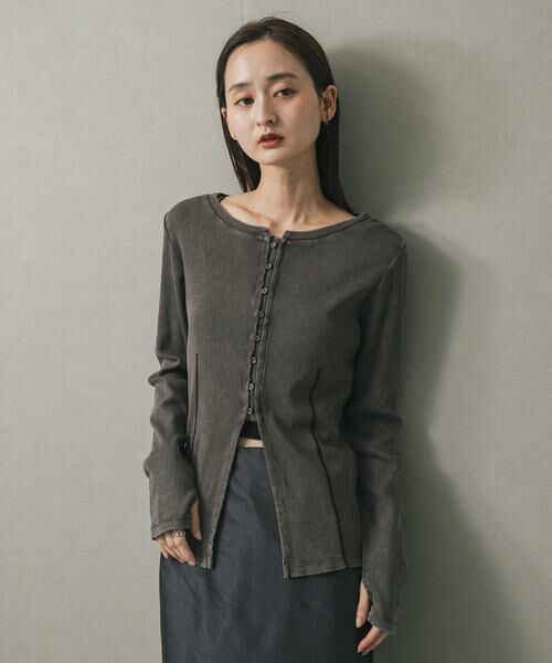 SENSE OF PLACE by URBAN RESEARCH / センスオブプレイス バイ アーバンリサーチ Tシャツ | フロントボタンリブトップ | 詳細18