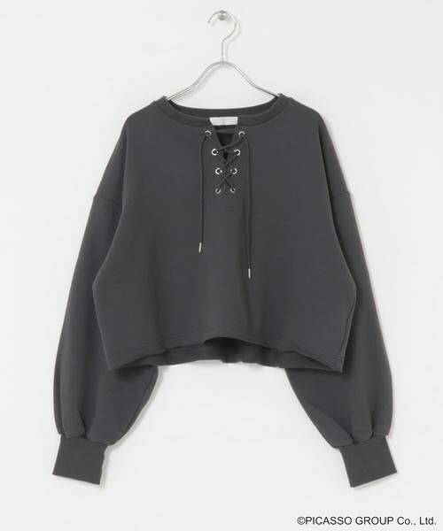 SENSE OF PLACE by URBAN RESEARCH / センスオブプレイス バイ アーバンリサーチ Tシャツ | PICASSOレースアップクロップドトップ | 詳細17