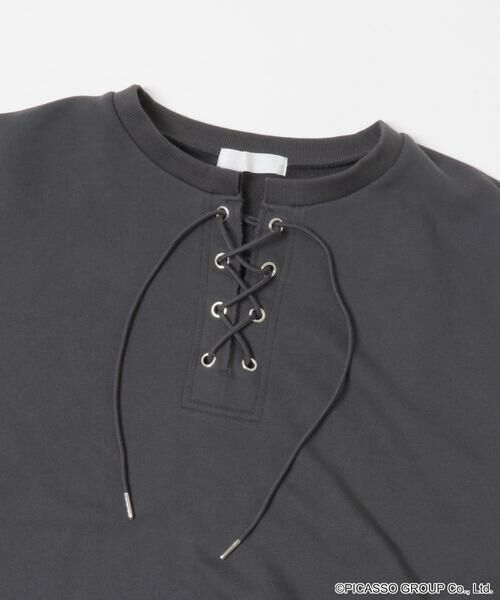 SENSE OF PLACE by URBAN RESEARCH / センスオブプレイス バイ アーバンリサーチ Tシャツ | PICASSOレースアップクロップドトップ | 詳細18