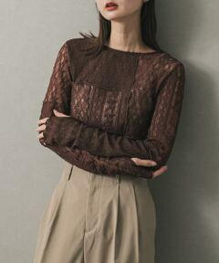 SENSE OF PLACE by URBAN RESEARCH / センスオブプレイス バイ アーバンリサーチ Tシャツ | パッチワークレーストップ